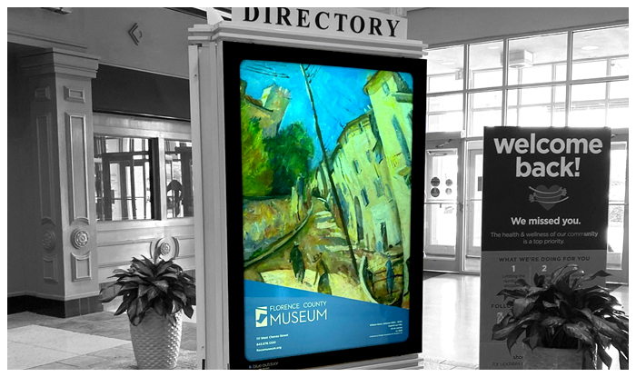 directory ad panel mall advertising