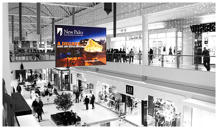 sky banner mall advertising