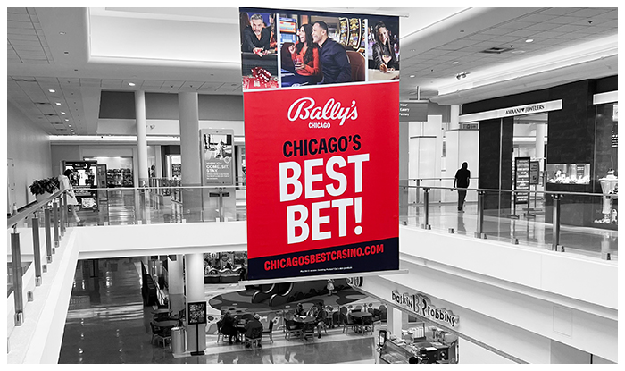 sky banner mall advertising