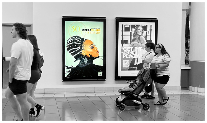 backlits mall advertising