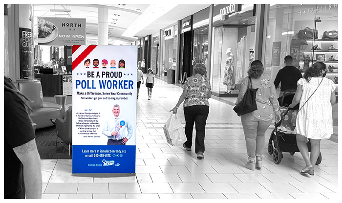 standee mall advertising