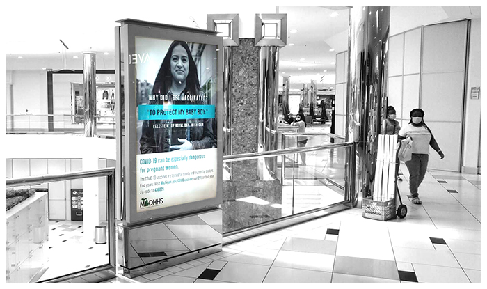 ad panel mall advertising