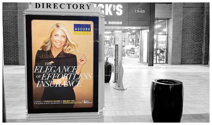 backlits mall advertising