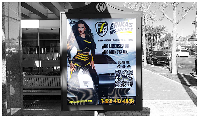 backlit mall advertising