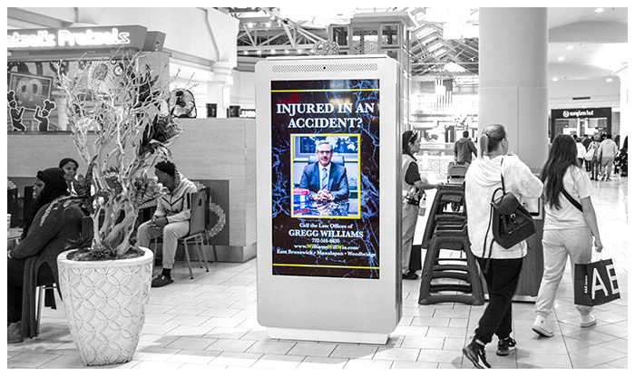 digital ad network mall advertising