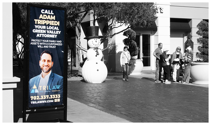 standee mall advertising