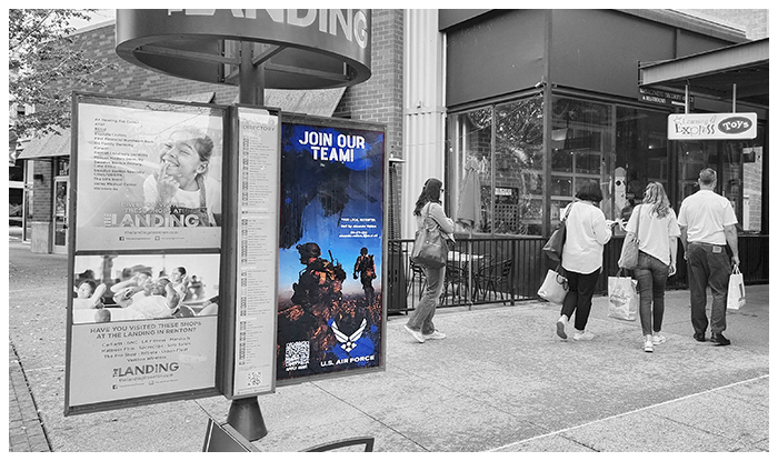 ad panel mall advertising