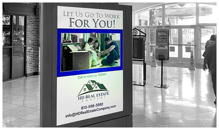 backlits mall advertising