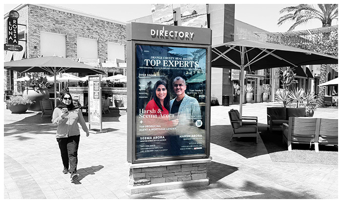 backlits mall advertising